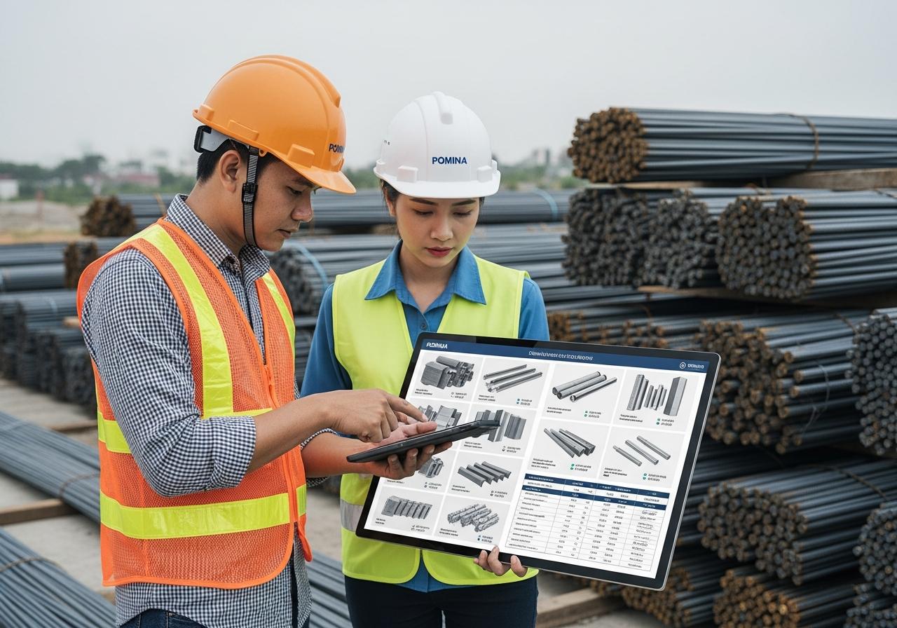 Thép Pomina có mấy loại? Cách lựa chọn phù hợp cho từng hạng mục công trình