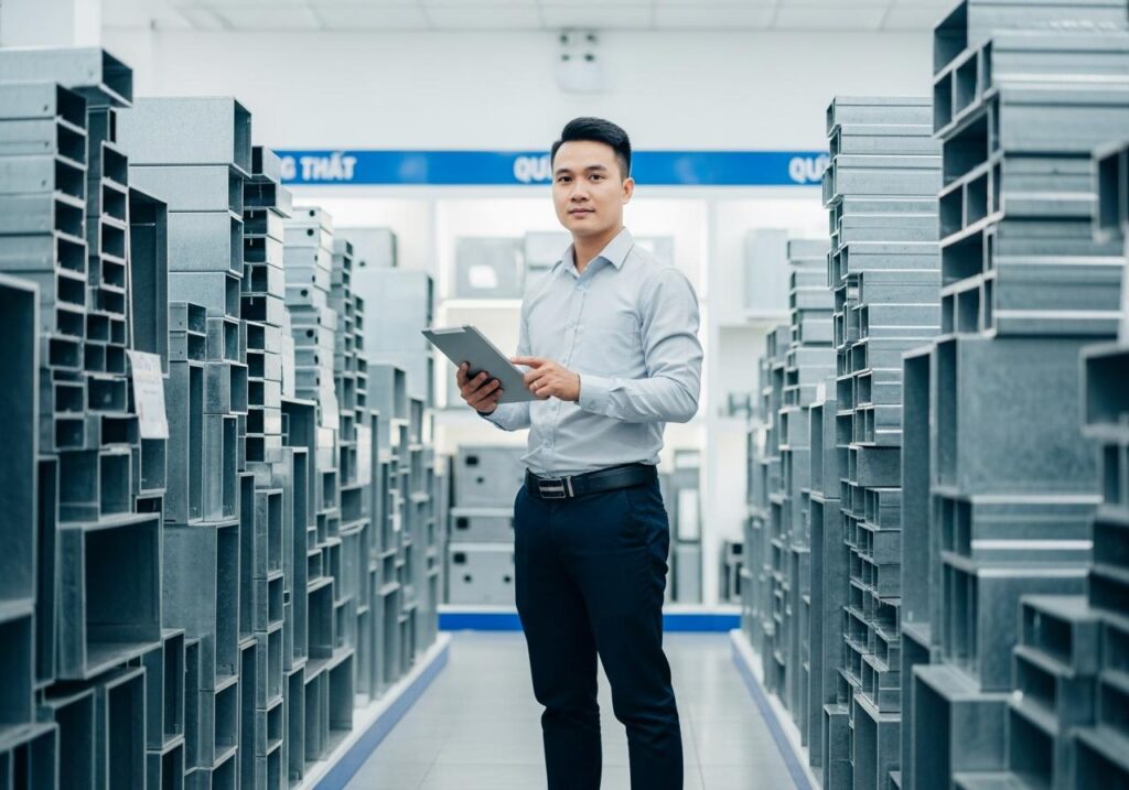 giá sắt hộp mạ kẽm