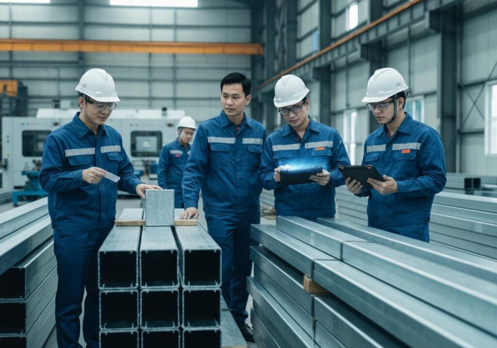 giá thép hộp mạ kẽm hòa phát