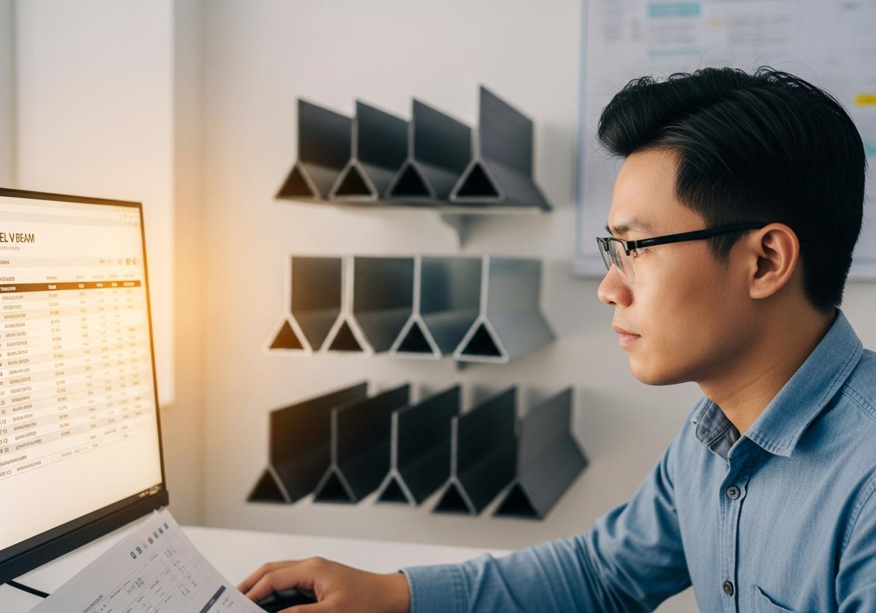 Quy Cách và Bảng Tra Trọng Lượng Thép Hình V Tiểu Chuẩn (Quan trọng cho kế toán đối chiếu)