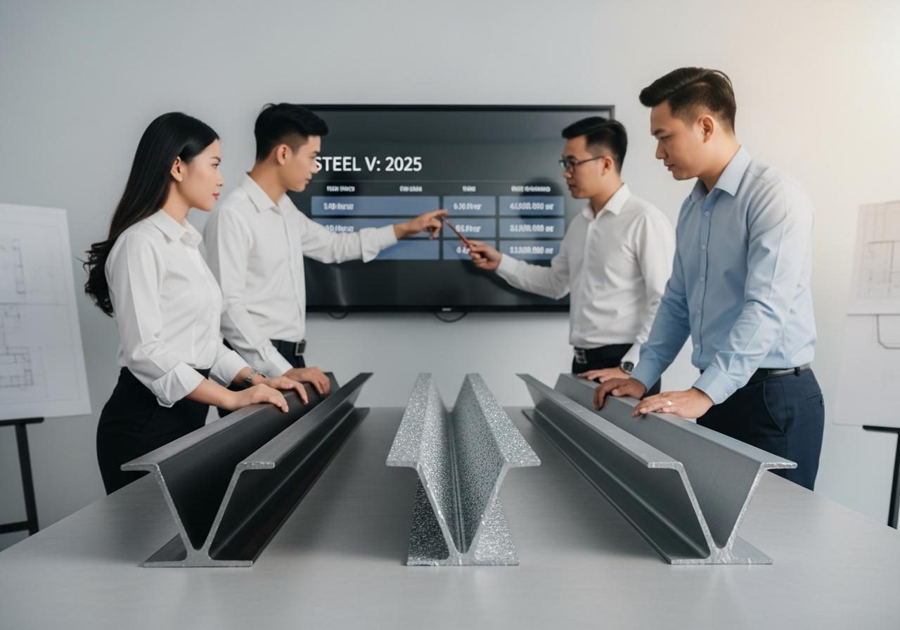 Phân Biệt Thép V Đen, Mạ Kẽm & Nhúng Nóng – Chọn Loại Nào Tối Ưu Chi Phí?