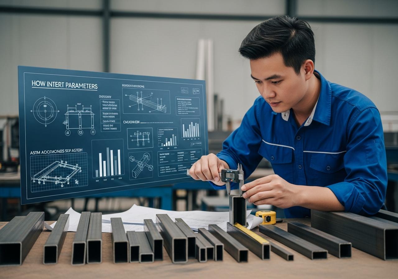 Cách đọc thông số và tính trọng lượng sắt hộp chuẩn kỹ thuật