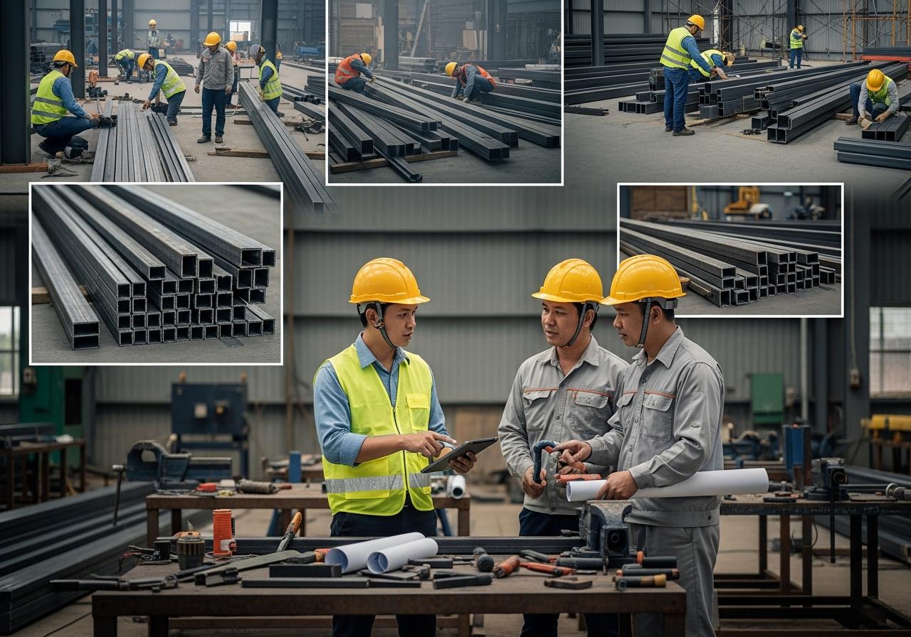 Ứng Dụng Của Từng Loại Sắt Vuông Trong Xây Dựng & Cơ Khí Chế Tạo