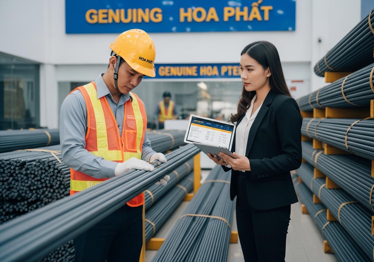 Hướng dẫn cách nhận biết và kiểm tra thép Hòa Phát chính hãng