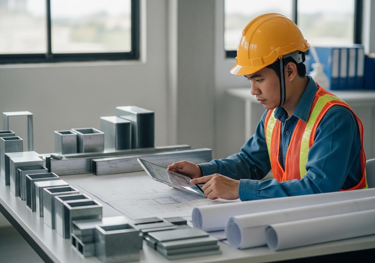 Công thức tính trọng lượng thép hộp (vuông, chữ nhật, mạ kẽm)