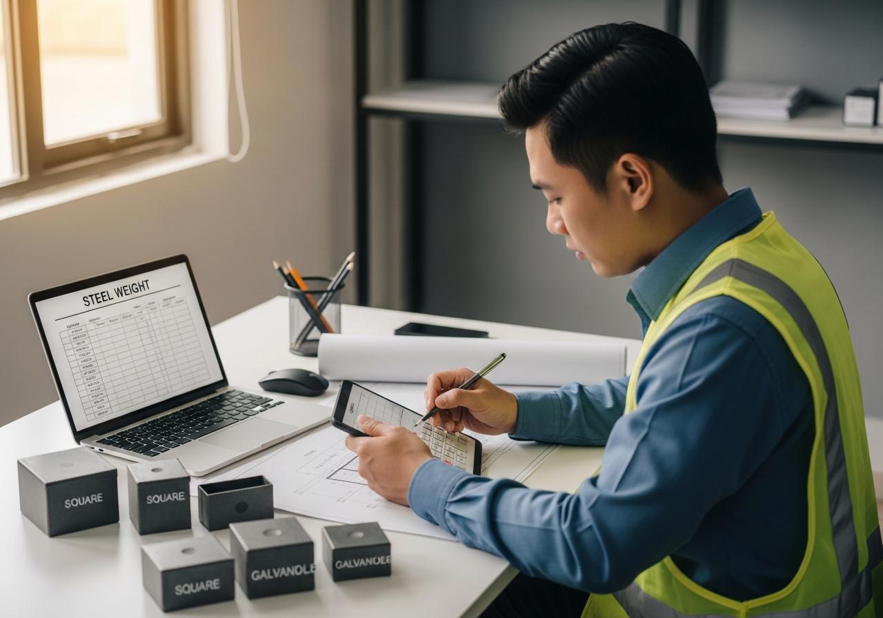 Bảng tra trọng lượng thép hộp tiêu chuẩn TCVN (Barem thép hộp)