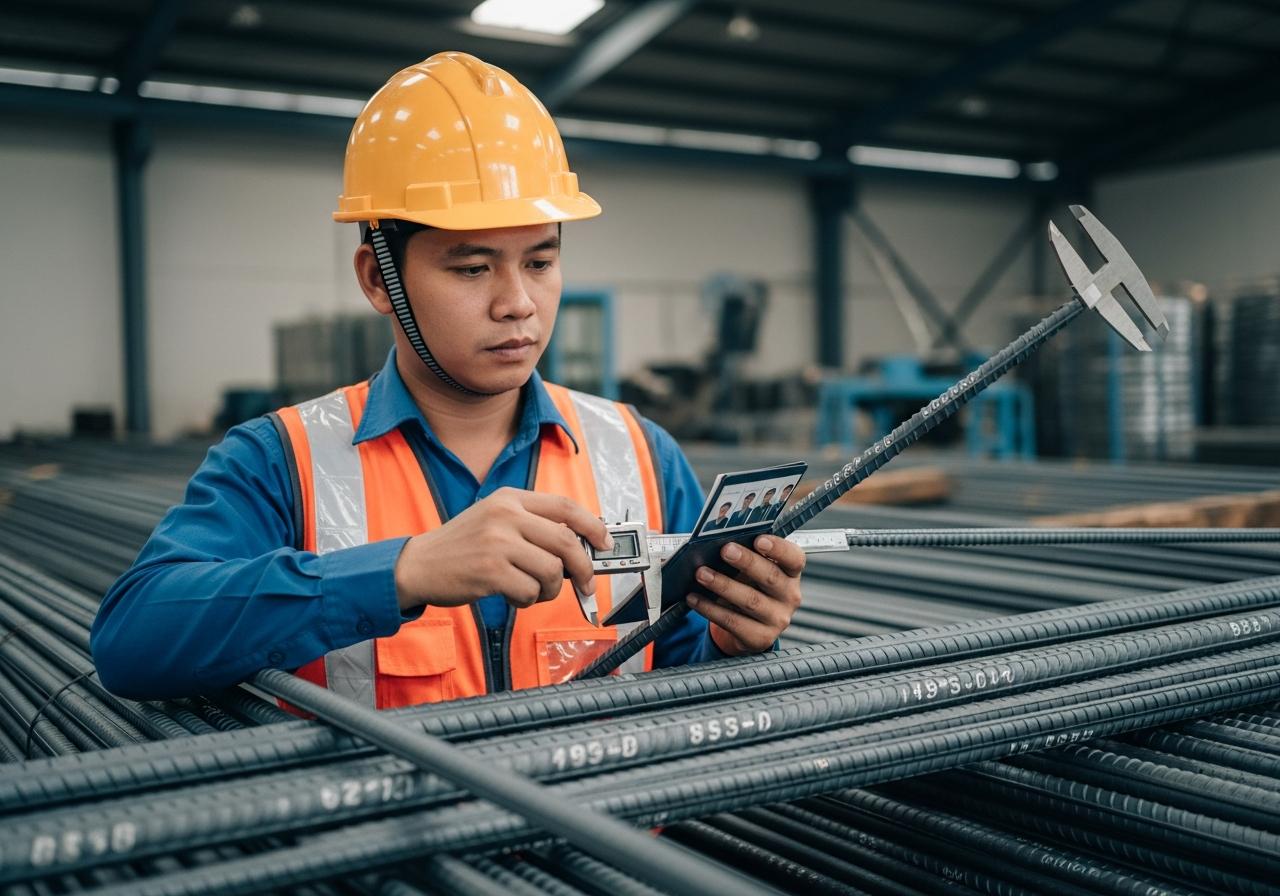 Kiểm tra và nhận biết Thép Việt Đức chính hãng trực quan