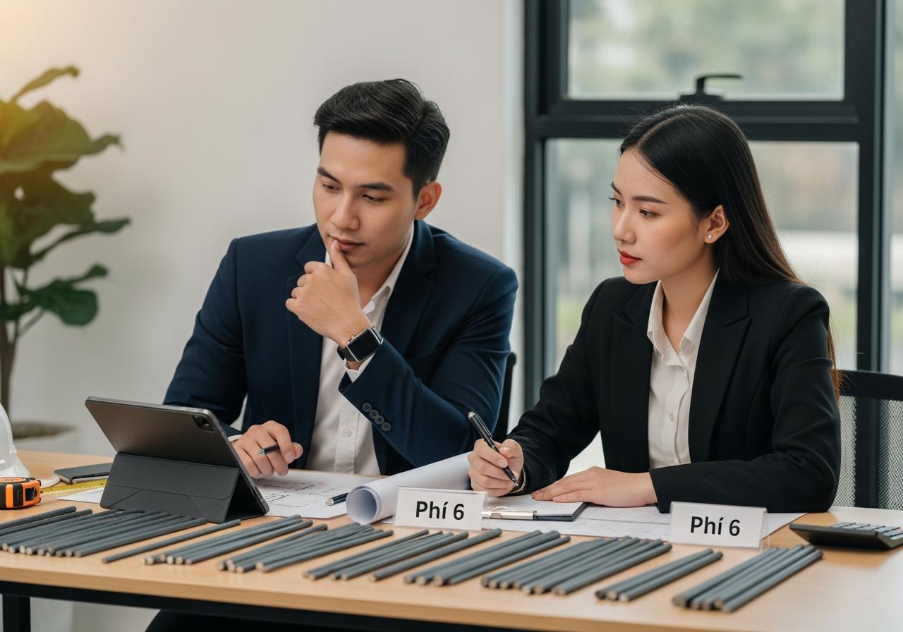 4 cách tính nhanh trọng lượng sắt phi 6 (kg/m) và chiều dài (m/kg)